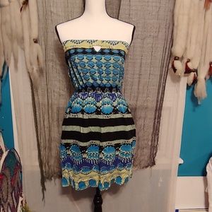 ANGIE strapless summer dress